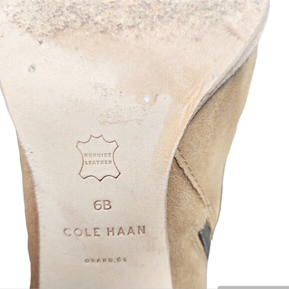 Cole Haan Hayes Leather strap Suede Booties - Picture 3 of 8